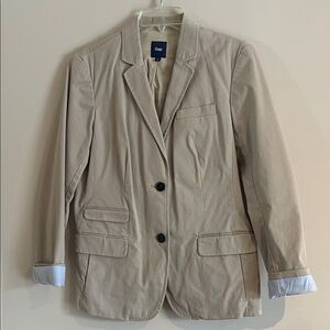 GAP Beige Blazer with Button Detail